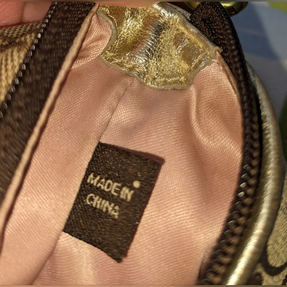Coach Canvas Crossbody Swingpack With Applique Flower, Gold-tone Hardware,F49307 - Picture 7 of 14